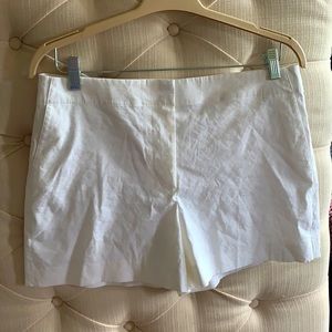 Theory white linen shorts sz 12